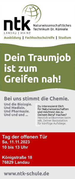 Tag der offenen Tür Flyer Vorderseite